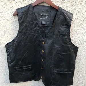 Men's Navarre Leather Company Genuine Leather Vest